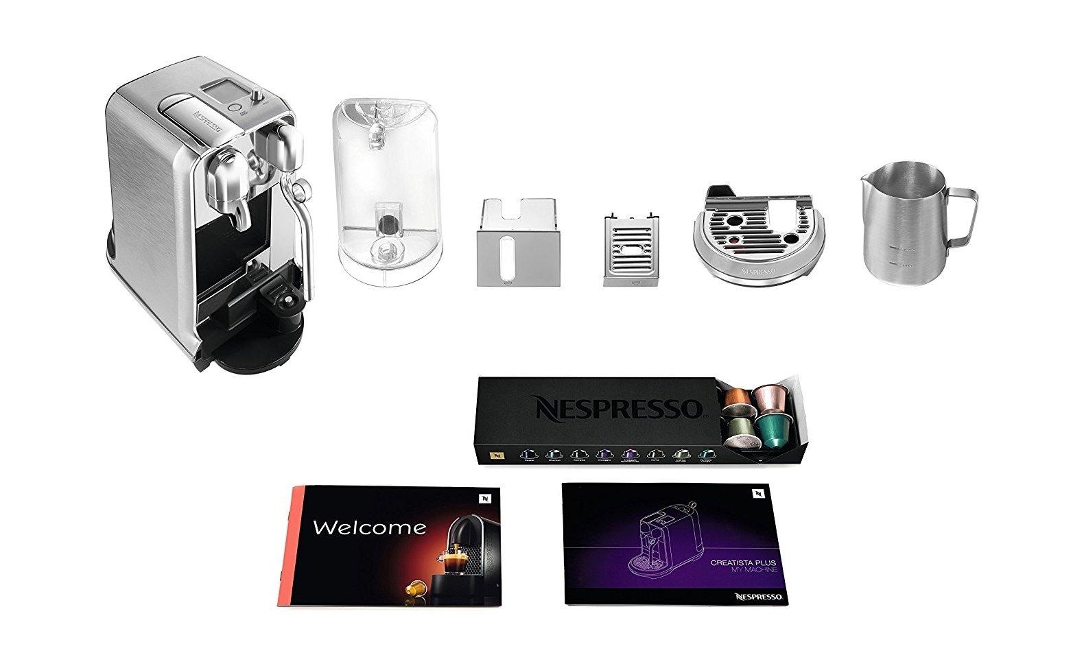 Nespresso Creatista Plus Coffee Machine, J50-ME-ME-NE - Silver