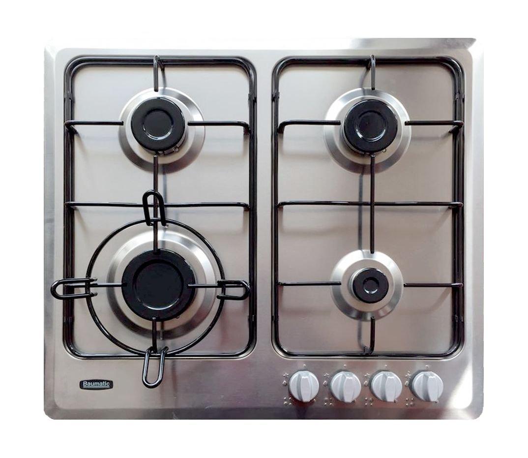سعر Baumatic 4 Burners Gas Hob (B46.5SSLMOR) في الكويت اكسايت