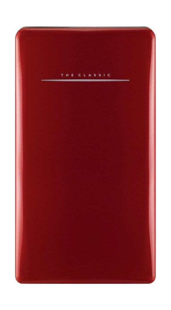 Daewoo The Classic Retro Style Single Door Refrigerator (FN-153R) - Red