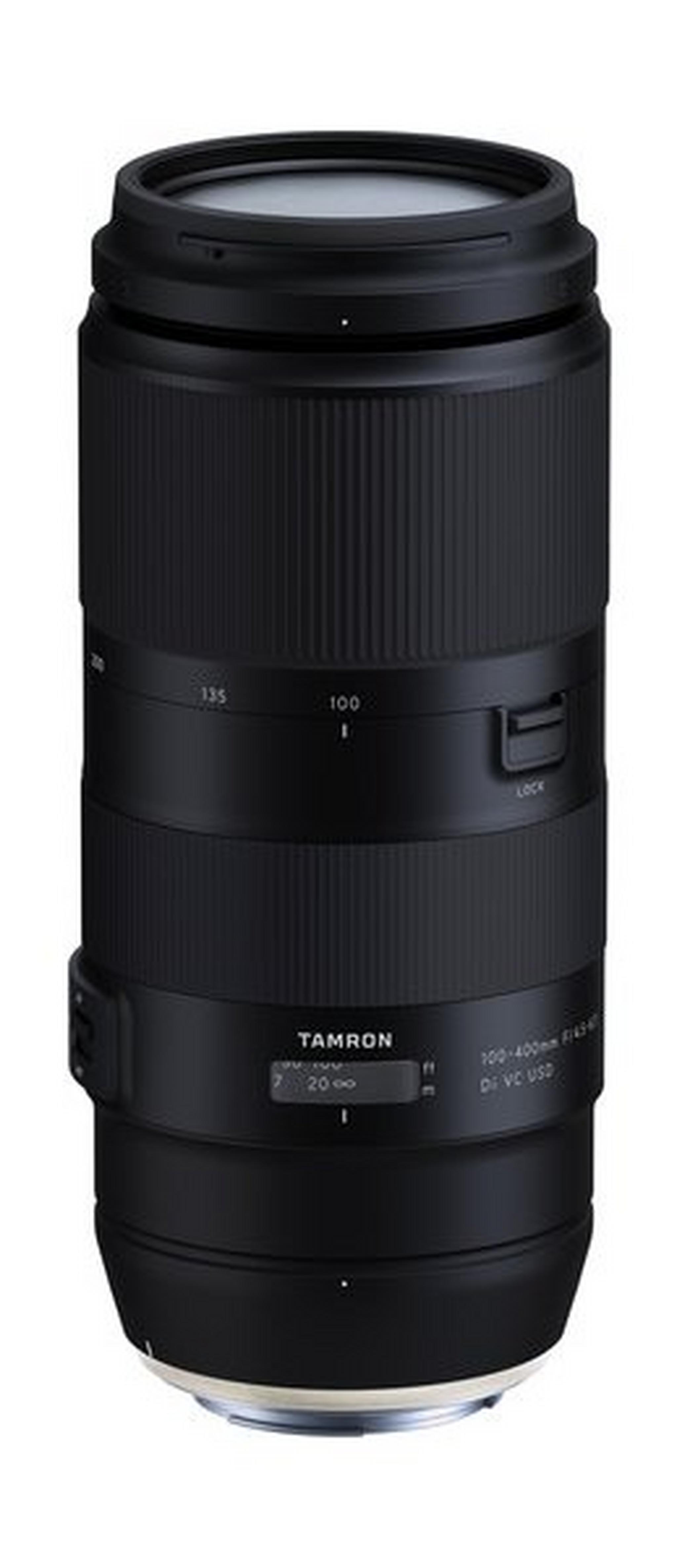 عدسة تامرون (A035E) ١٠٠ - ٤٠٠ ملم بفتحة قياس إف / ٤,٥ - ٦,٣ دي آي مع تقنية تعويض الاهتزاز (VC) لكاميرا كانون - أسود
