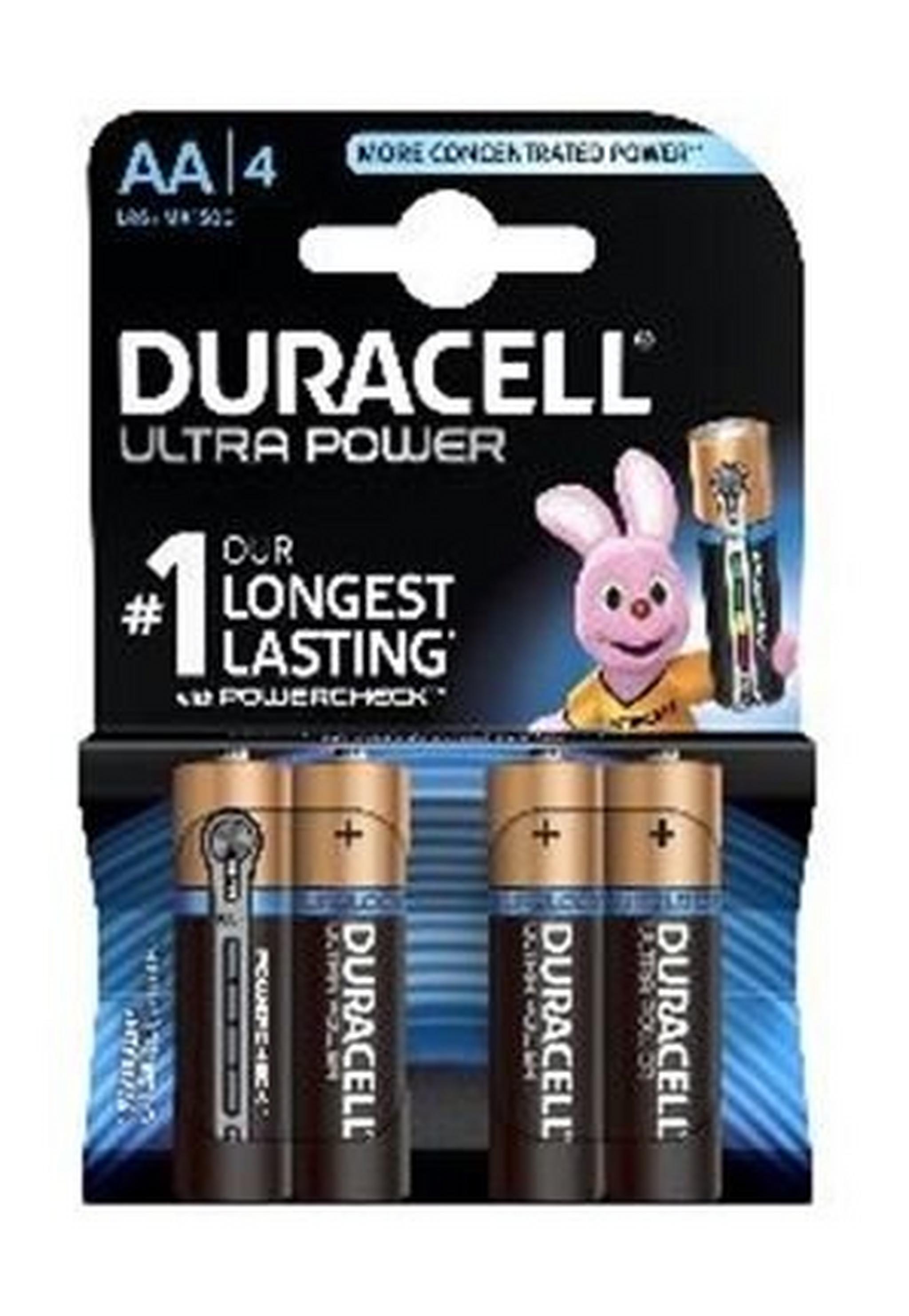 Duracell Ultra Power AA Battery - 4 Batteries