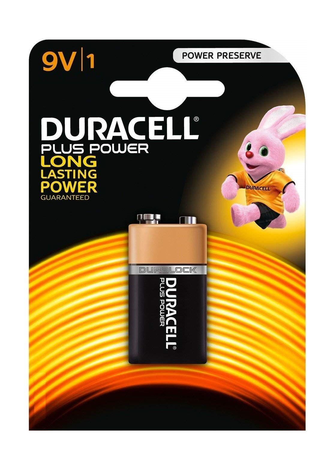 Duracell 9V Plus Power Battery - 1 Pack