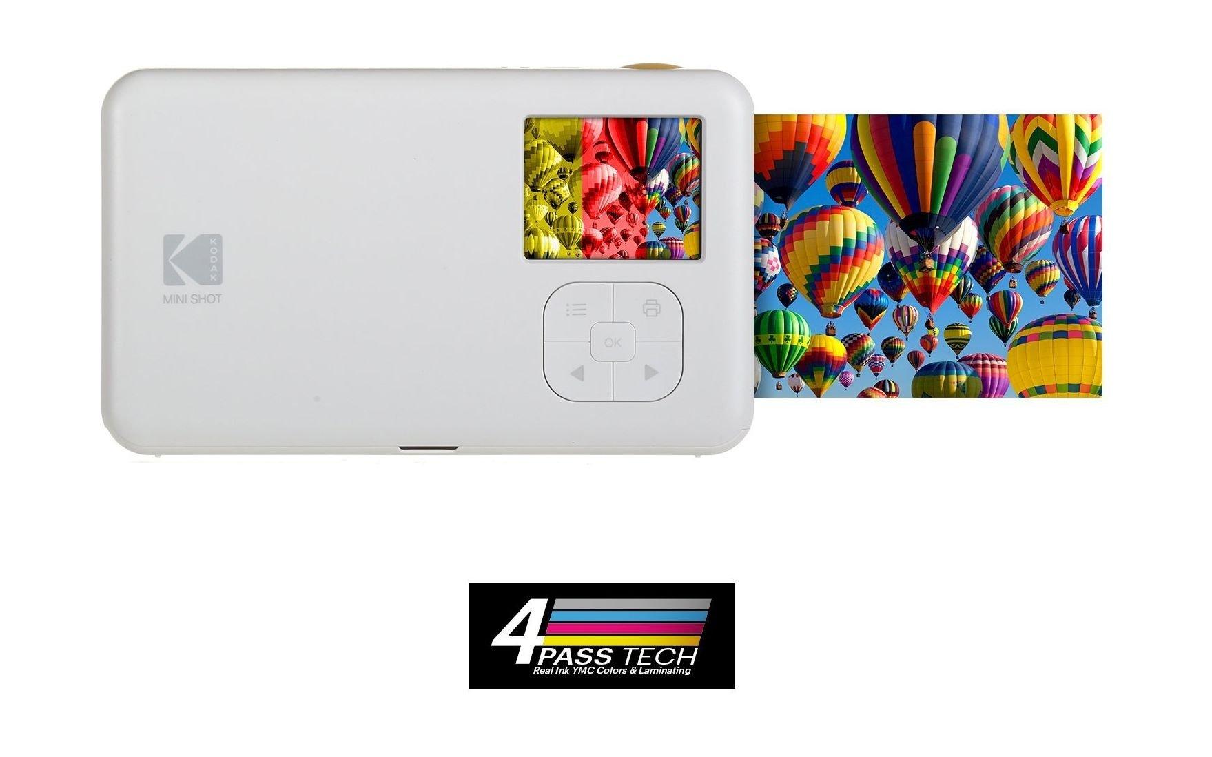 Kodak Mini-Shot Wireless Instant 2-IN-1 Camera + Printer - White