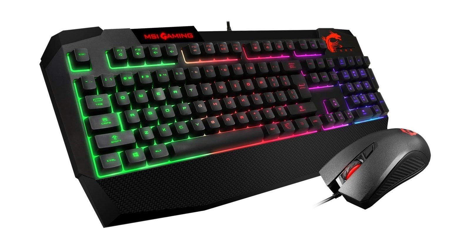 MSI Vigor GK40 Gaming Keyboard + MSI GM10 Clutch Mouse