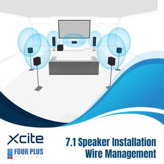 Buy 7. 1 speaker installation service + wire management in Kuwait
