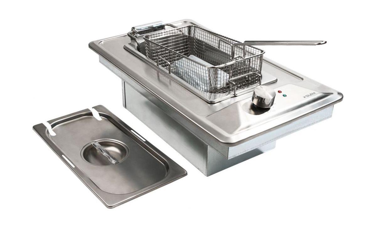 Glem Gas Electric Fryer 30 CM (P3FNII) - Stainless Steel