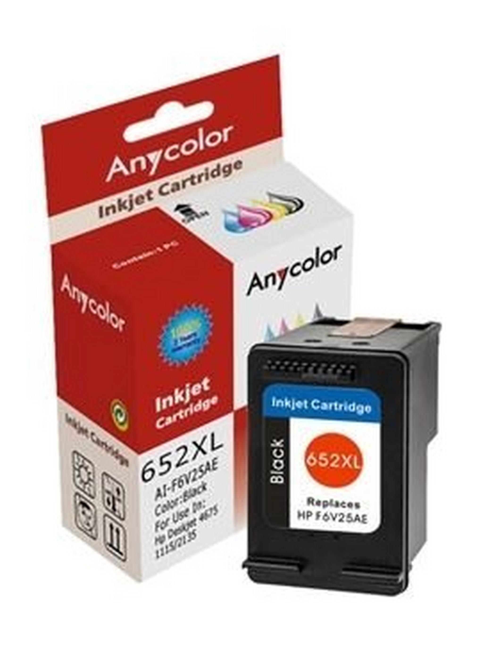 AnyColor 652XL Black Inkjet 800 Page Yield Printer Cartridge - F6V25AE