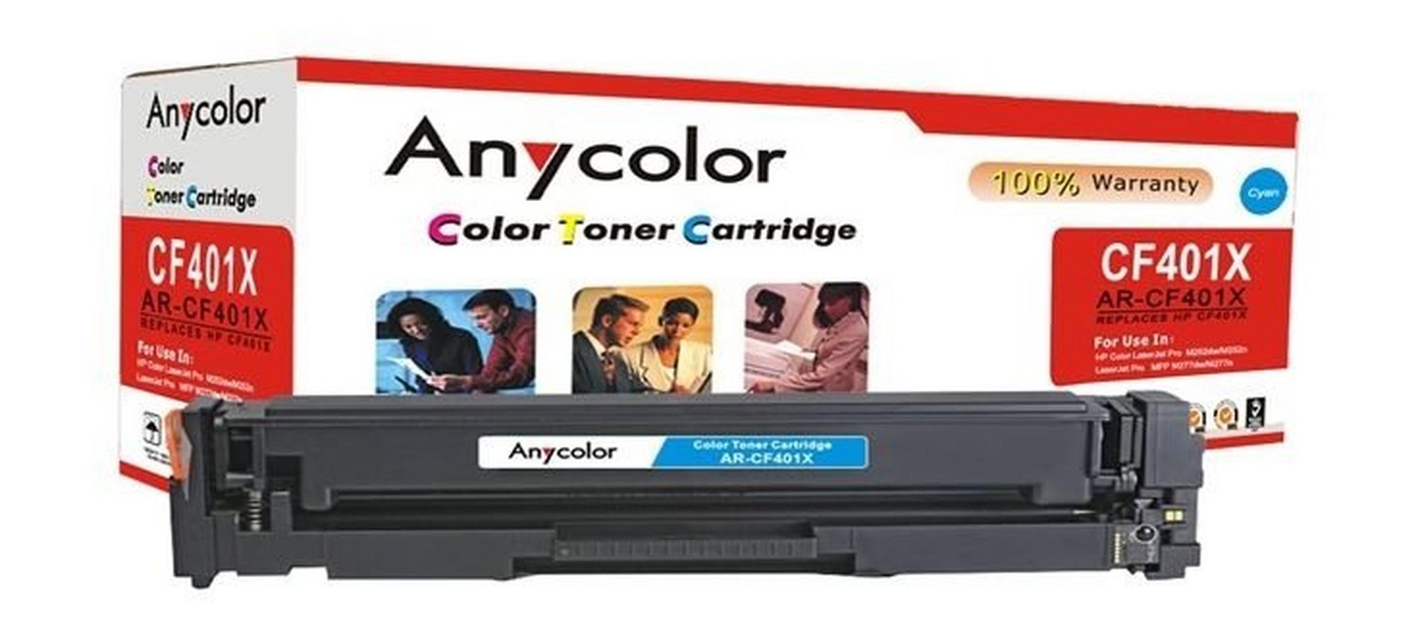 AnyColor 201X Cyan 2300 Page Yield Toner Printer Cartridge - AR-CF401X