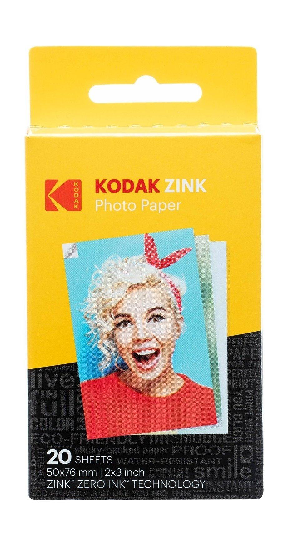 Kodak 2x3 inch StickyBacked ZINK Photo Paper 20 Sheets Xcite Kuwait