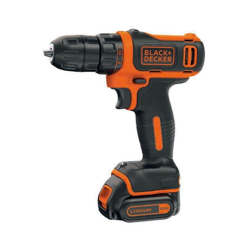 Black+ Decker Cordless Drill Driver + Hand Tools Set + Bag - BDCDD12HTSA-B5