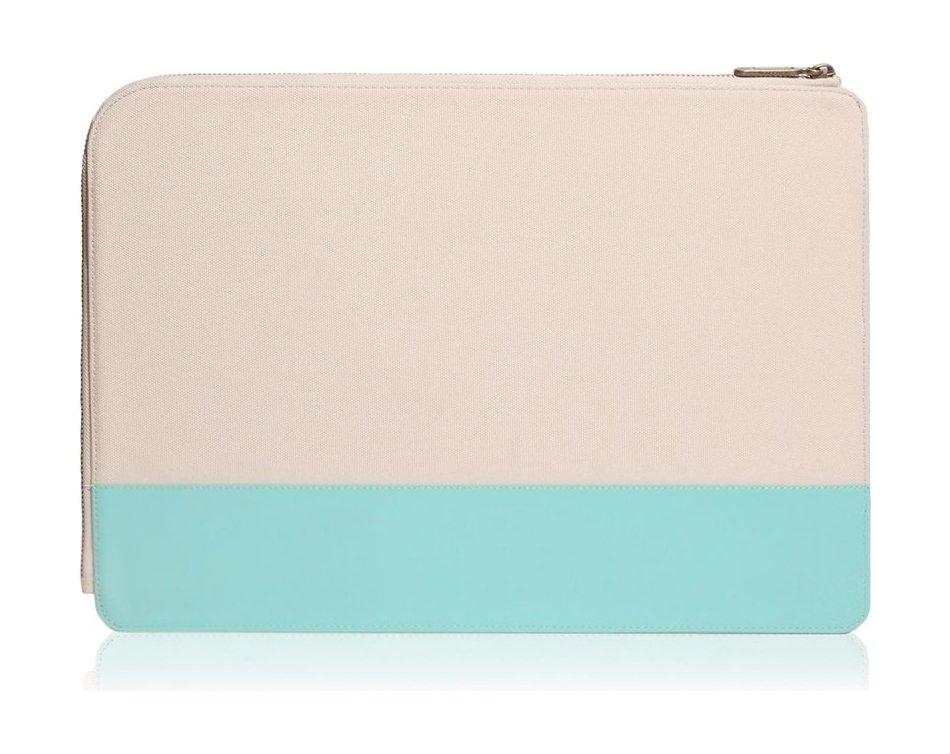 Monocozzi Gritty Ultra-Slim Sleeve For MacBook Pro 13-inch W/ USB-C & Macbook Air 12-inch - Tiffany Blue