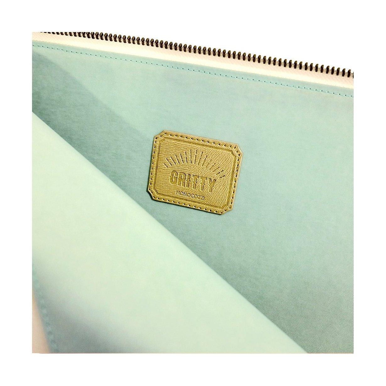 Monocozzi Gritty Ultra-Slim Sleeve For MacBook Pro 13-inch W/ USB-C & Macbook Air 12-inch - Tiffany Blue