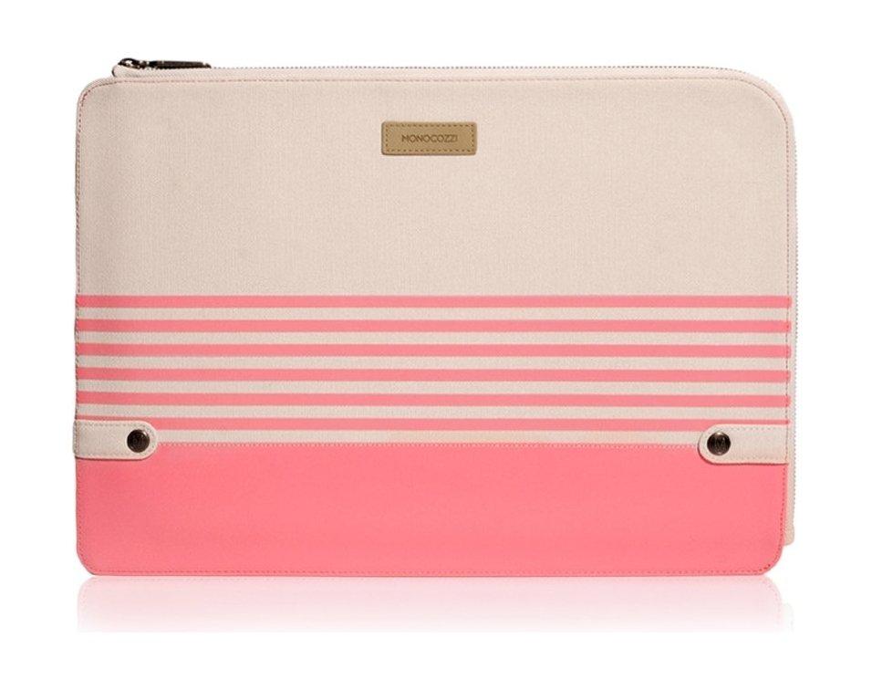 Monocozzi Gritty Ultra-Slim Sleeve For MacBook Pro 13-inch W/ USB-C & Macbook Air 12-inch - Coral Pink