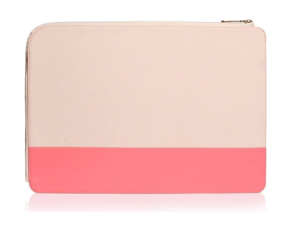 Monocozzi Gritty Ultra-Slim Sleeve For MacBook Pro 13-inch W/ USB-C & Macbook Air 12-inch - Coral Pink