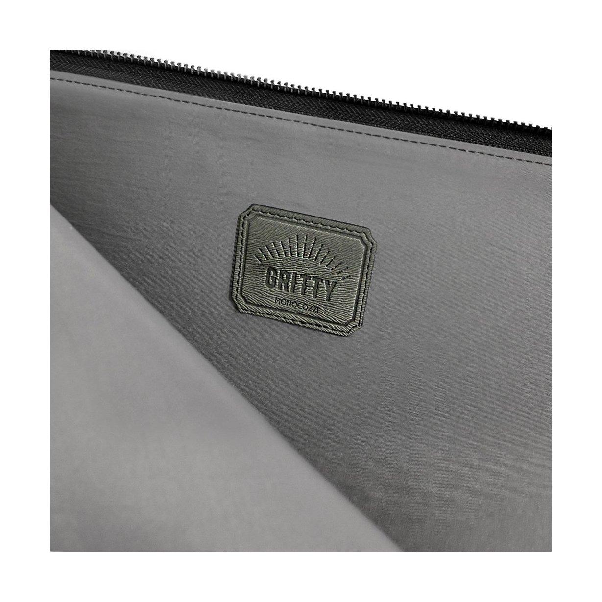 Monocozzi Gritty Ultra-Slim Sleeve For MacBook Pro 15-inch W/ USB-C & Macbook Air 13-inch - Black
