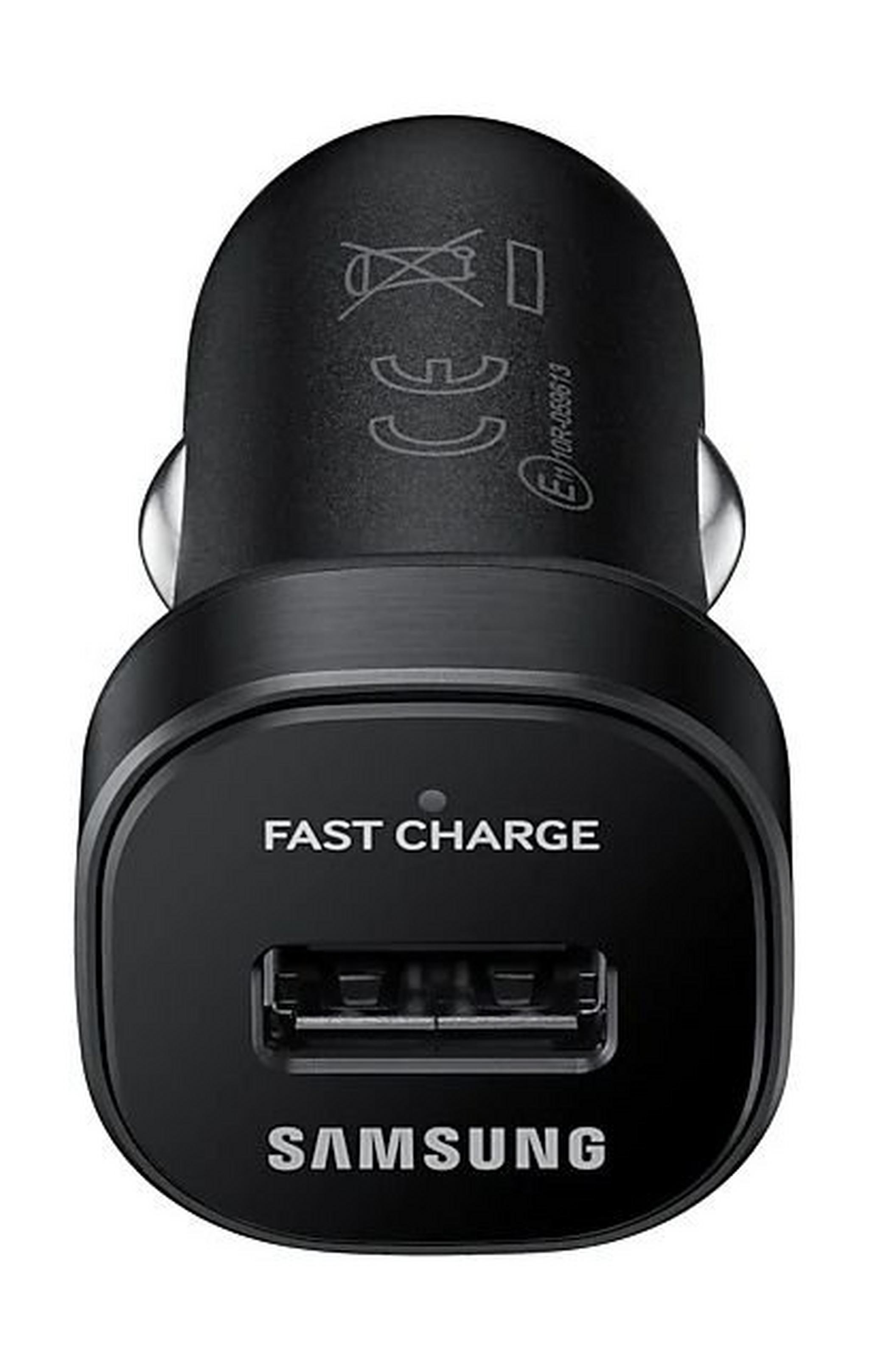 Samsung Fast Charge Car Charger + USB Type-C Cable - Black