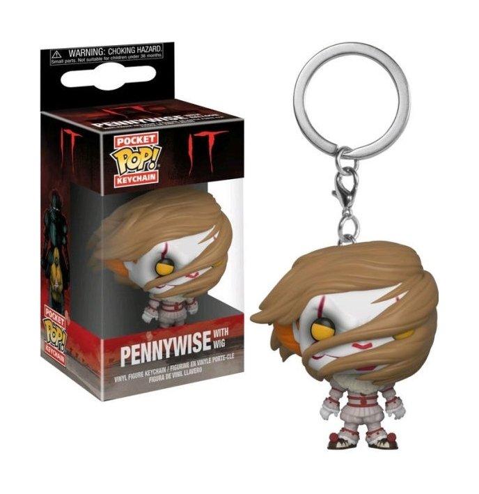 Funko Pop Keychain IT S2- Pennywise with Wig