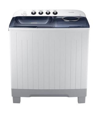 Buy Samsung twin tub washer, 12 kg washing capacity, 12kg drying capacity, wt12j4200mb - grey in Kuwait