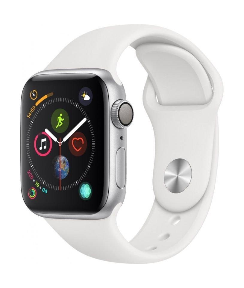 Pre Order: Apple Watch Series 4 40mm, Silver Aluminium Case, White Sport Band