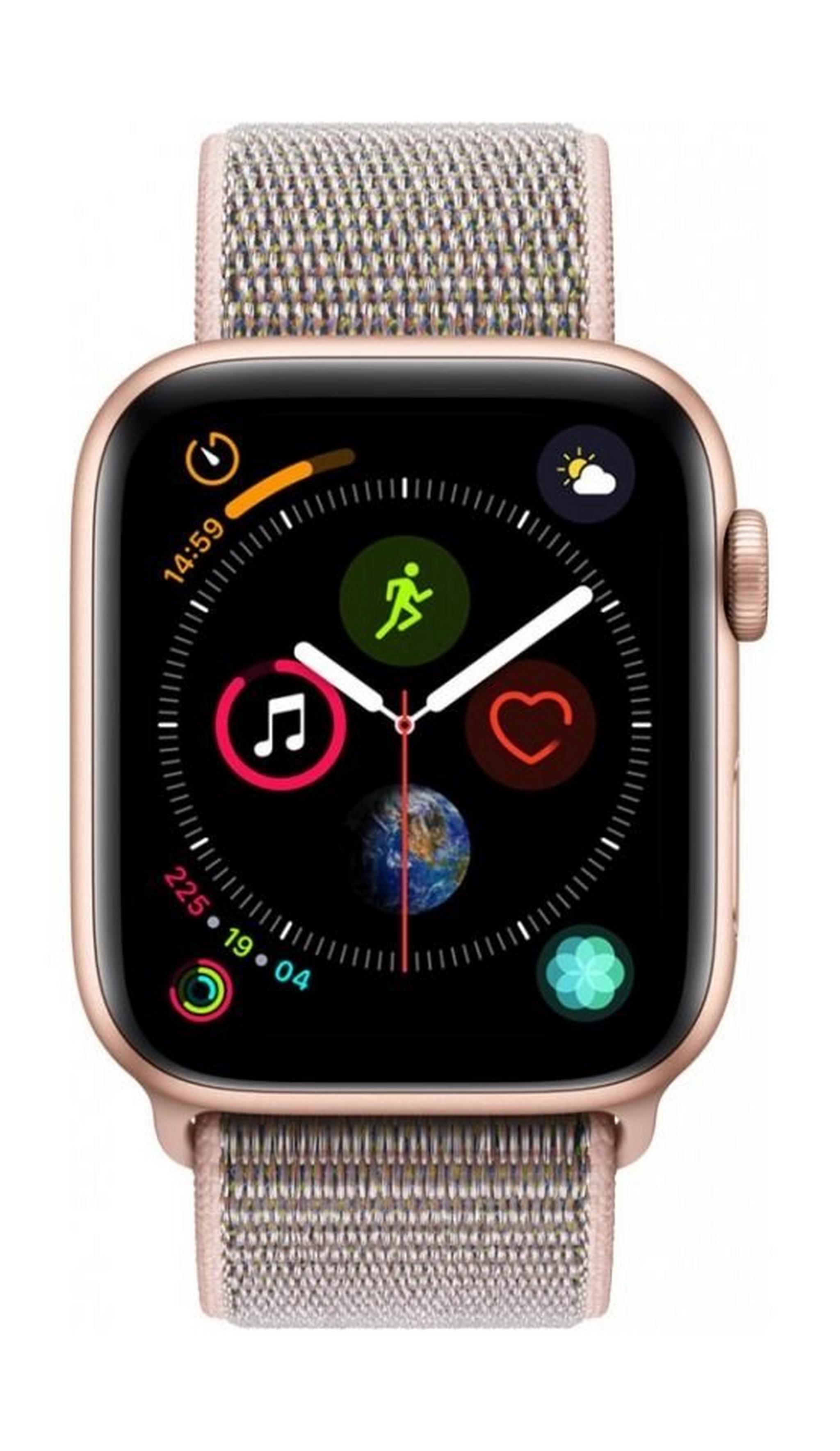 Pre Order: Apple Watch Series 4 44mm, Gold Aluminium Case, Pink Sand Sport Loop