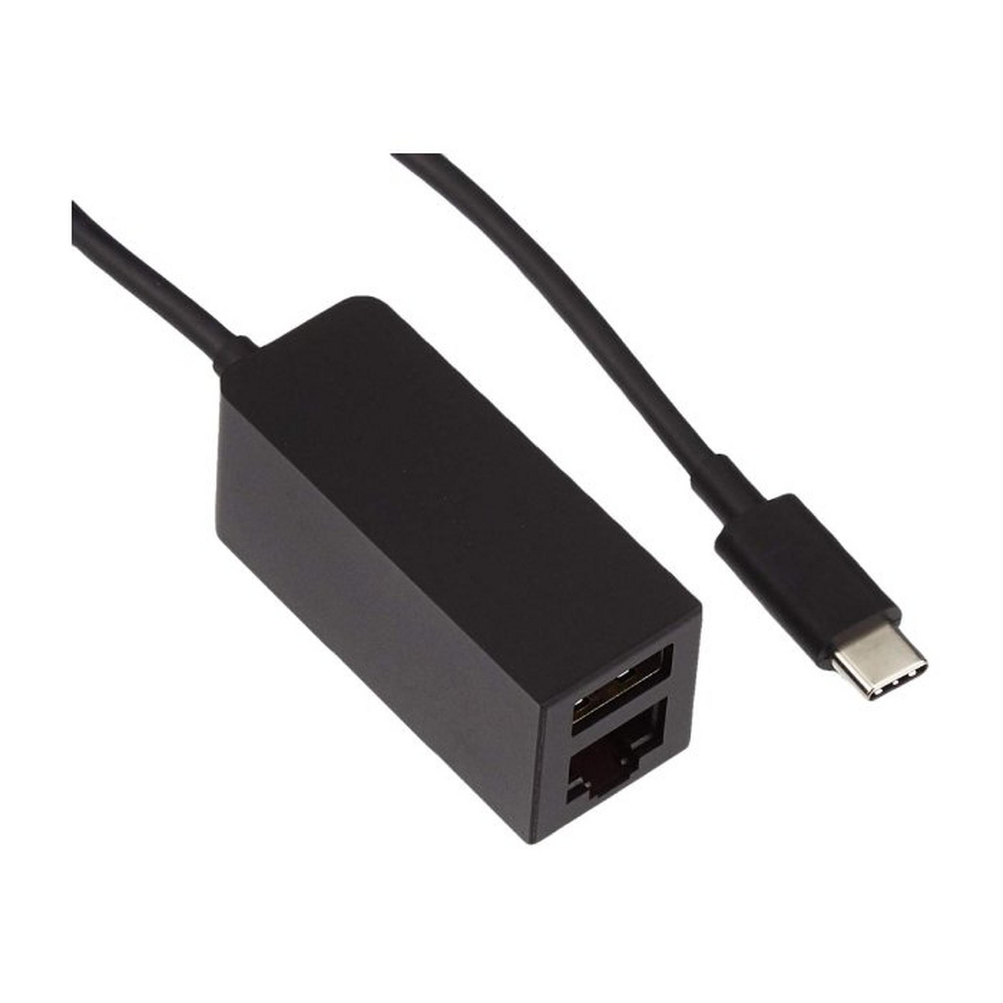 Microsoft Surface USB-C to Ethernet Adaptor - Black