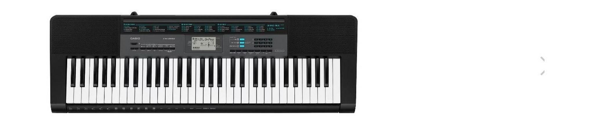 لوحة مفاتيح موسيقية ٦١ مفتاح من كاسيو - CTK-2550
