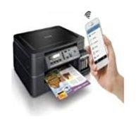 طابعة ٣ في ١ إنك جيت اللاسلكية بخاصية إعادة تعبئة خزانات الحبر من برزر (DCPT510W)