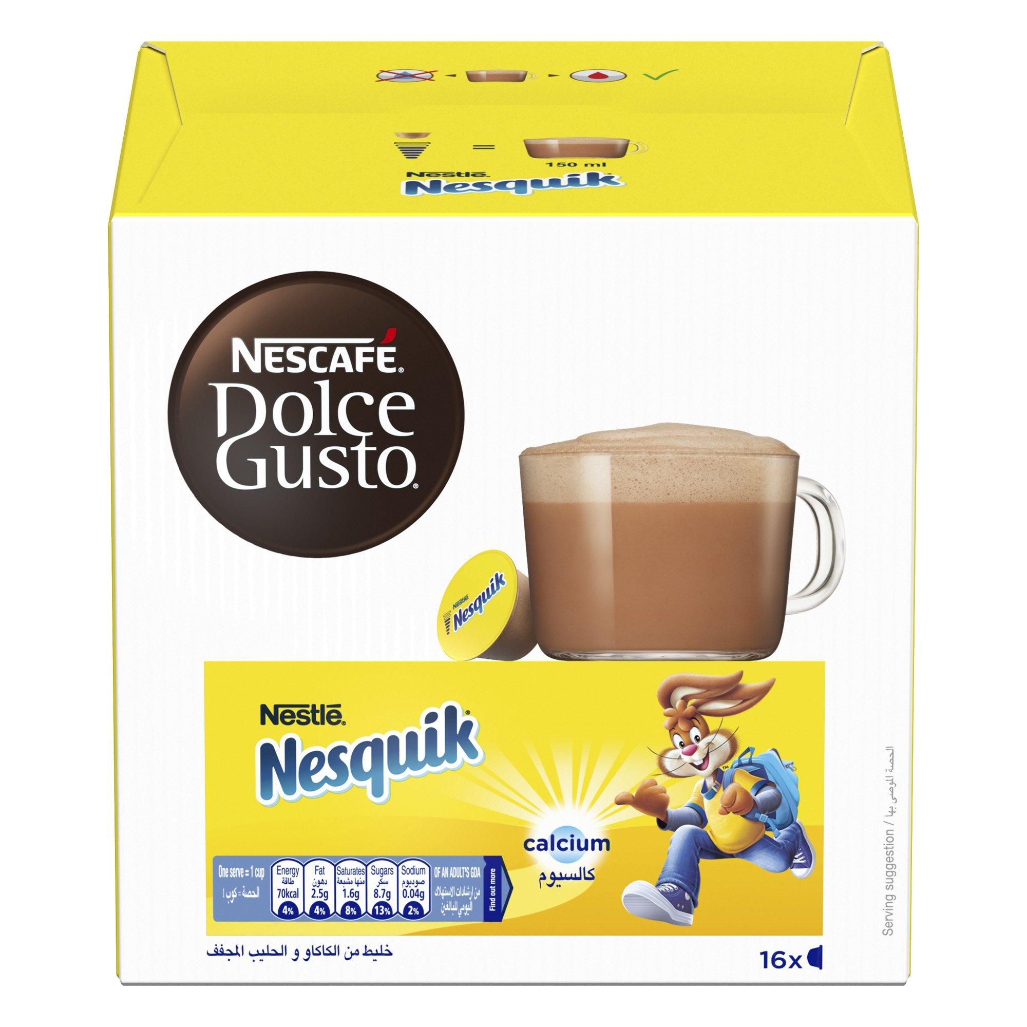 Nescafe Dolce Gusto Nesquick Chocolate Flavor 16 Caps Xcite Kuwait