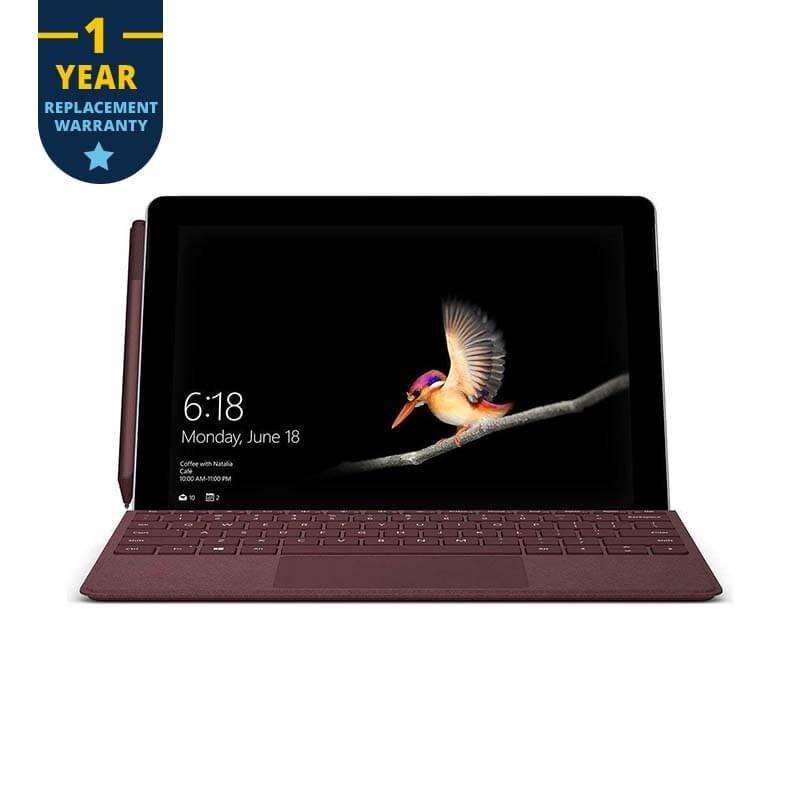 لابتوب ميكروسوفت سيرفس جو المتحول مع معالج انتل بينتيوم ٤٤١٥ واي - رام ٨ جيجابايت - سعة ١٢٨ جيجابايت إس إس دي مع شاشة لمس - فضي