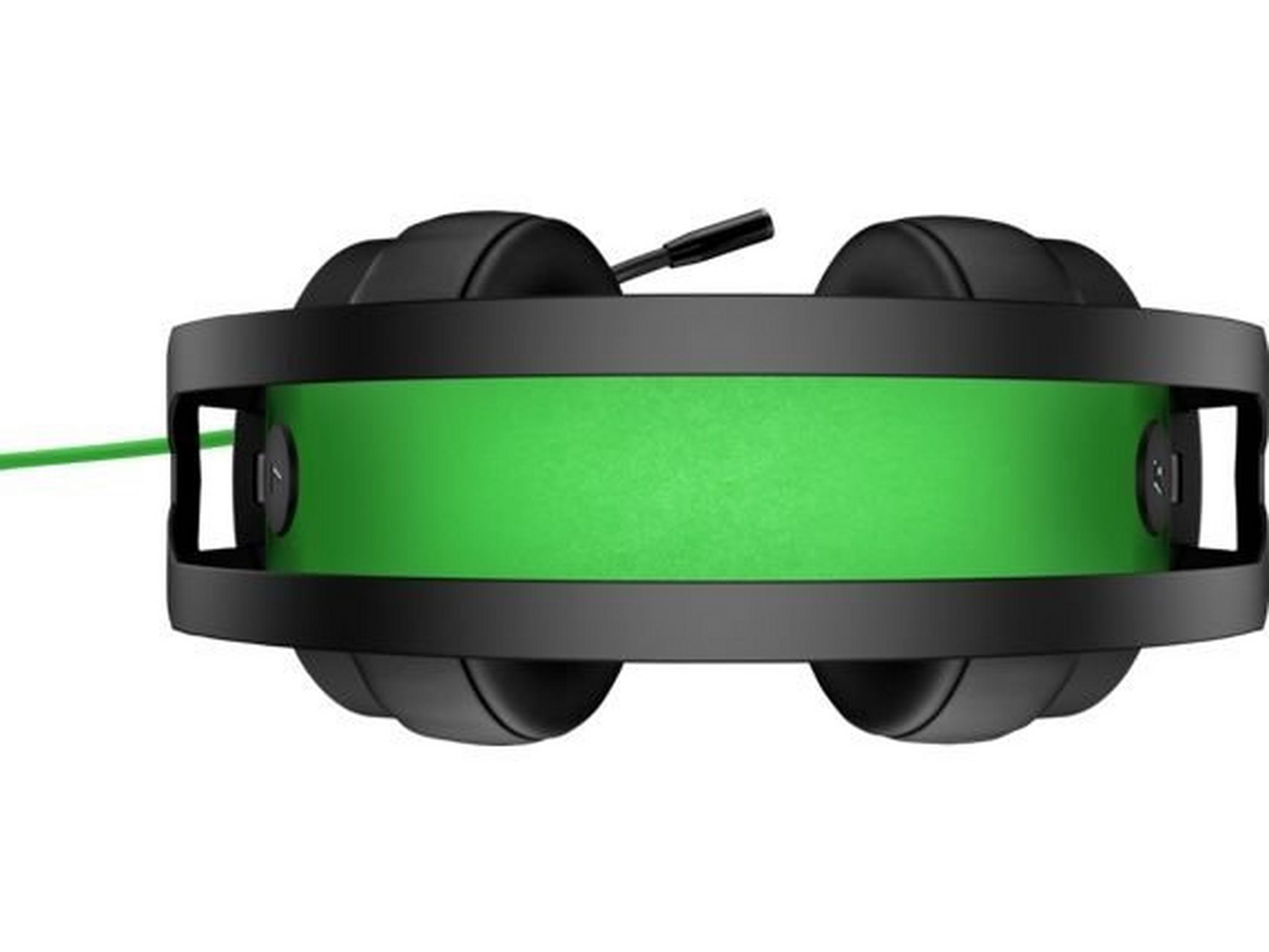 سماعة الألعاب السلكية إتش بي بافيليون ٦٠٠ - أسود / أخضر
