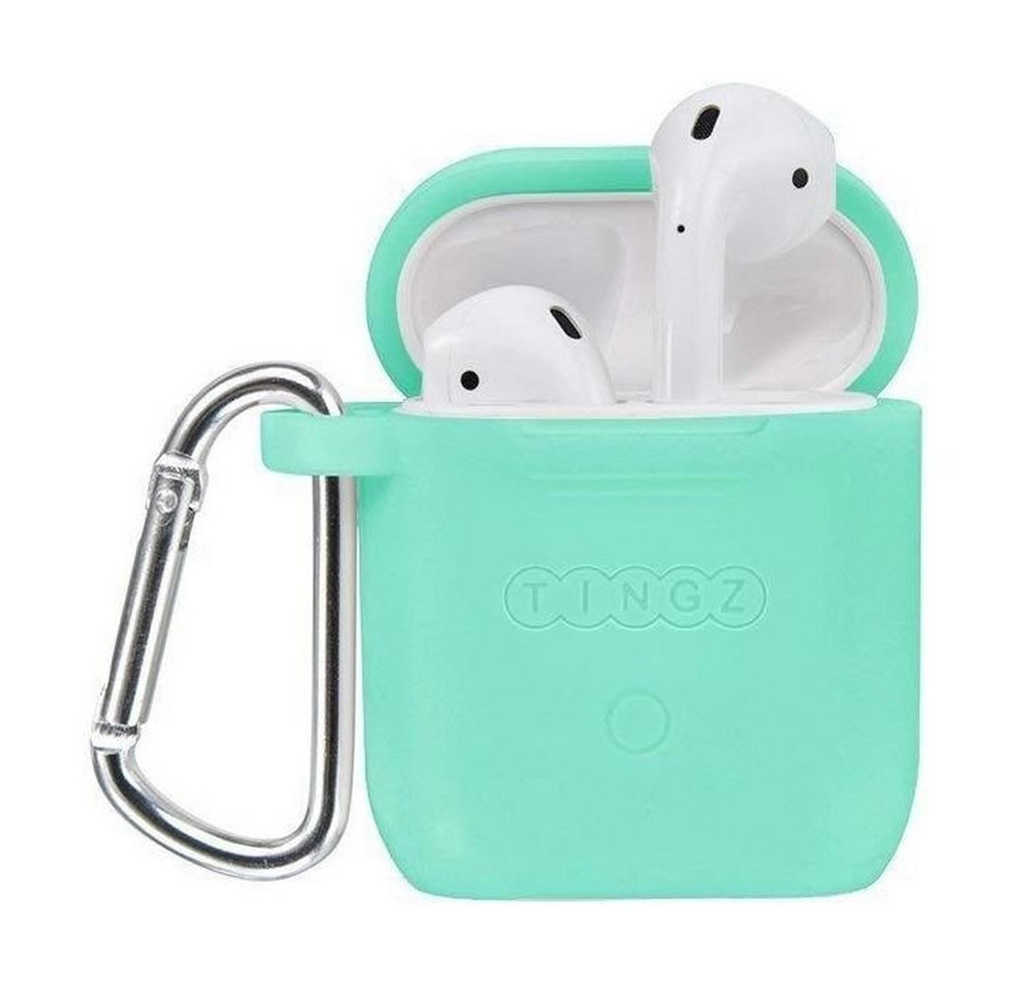 Tingz My Silicone Case For Airpods With Sport Strap - Green