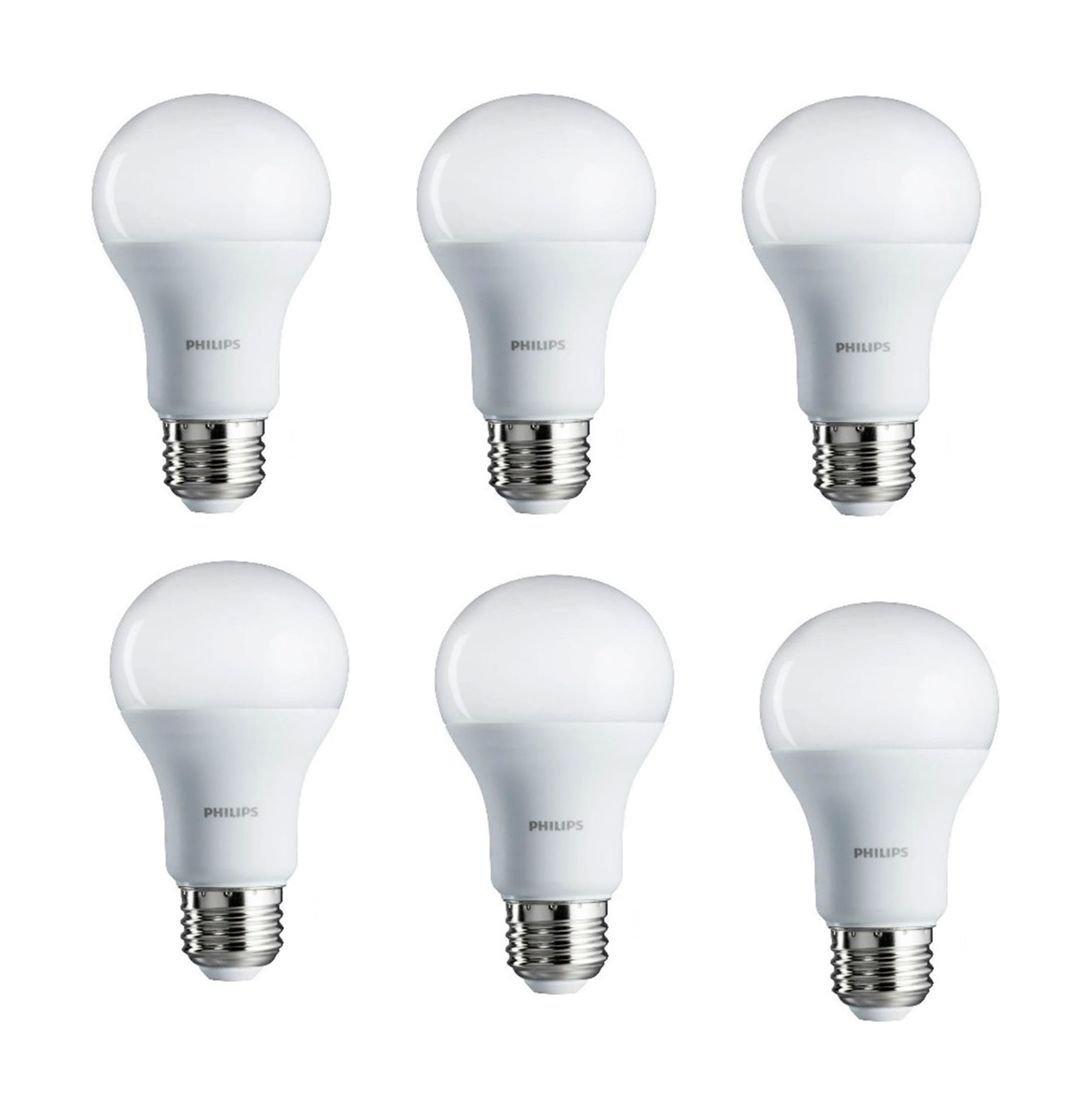 Philips 8W Warm White LED Bulbs 6pcs
