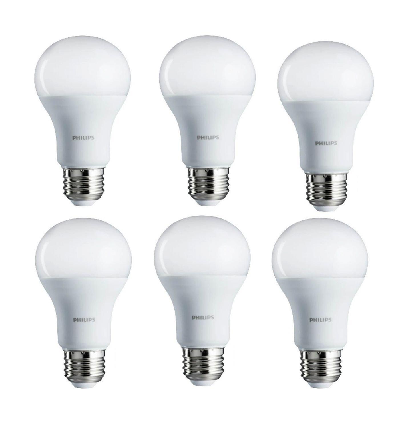 Philips 7W Warm White LED Bulbs 6pcs