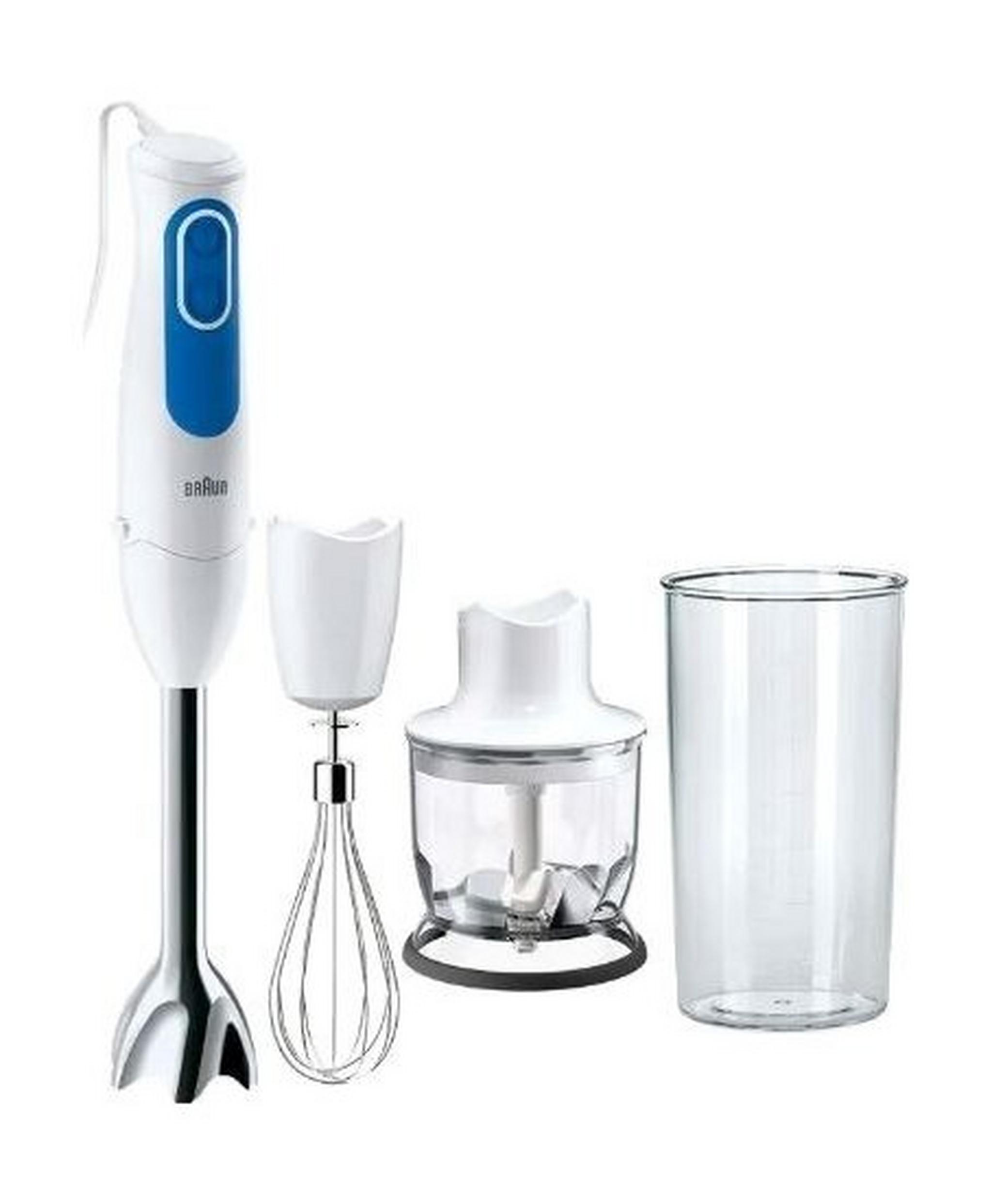 Braun Omlette MultiQuick 3 Hand Blender with Chopper and Whisk - 700W (MQ 3025)