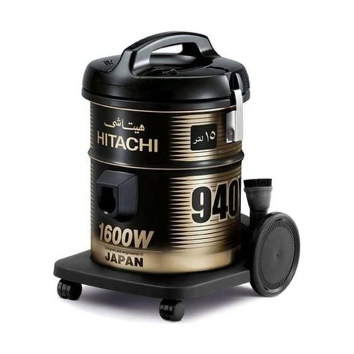 Hitachi Drum Vacuum Cleaner, 1600W, 15L , CV-940Y BK - Black