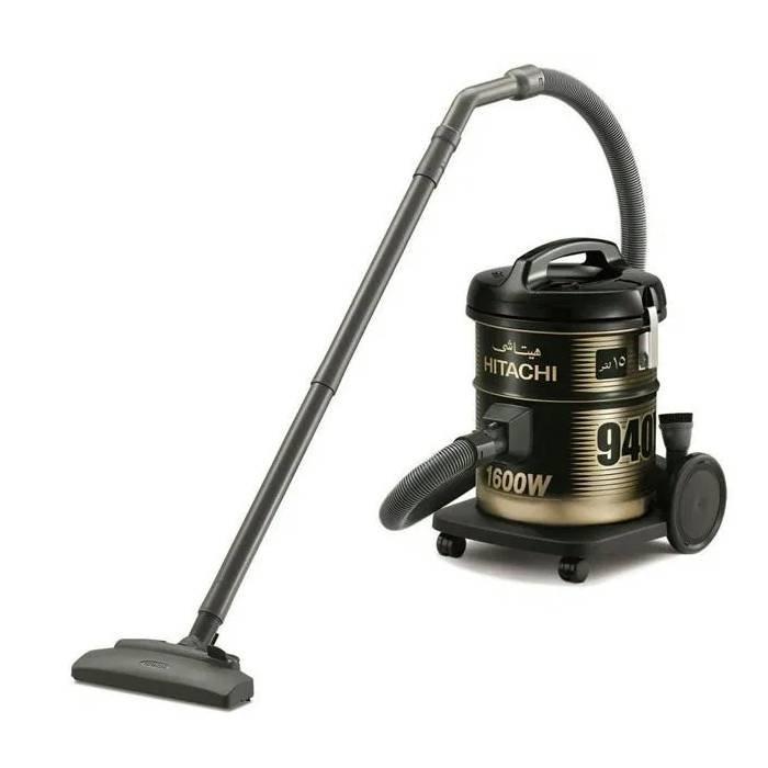 Hitachi Drum Vacuum Cleaner, 1600W, 15L , CV-940Y BK - Black