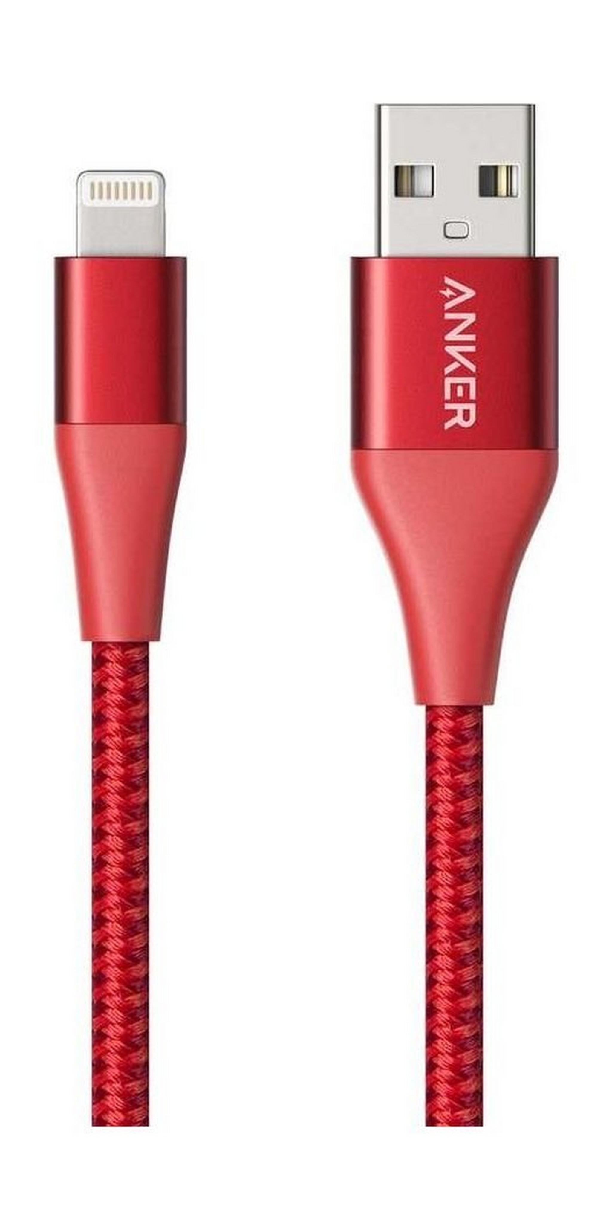Anker PowerLine II 0.9-M Lightning Cable (A8452H91) - Red