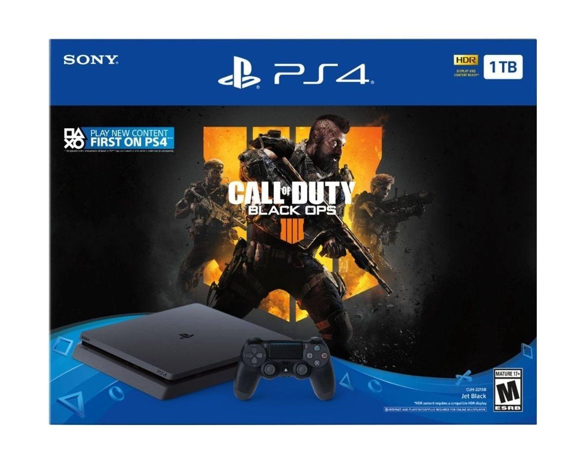 Sony PlayStation 4 Slim 1TB + Call of Duty: Black Ops 4 - PlayStation 4 Game