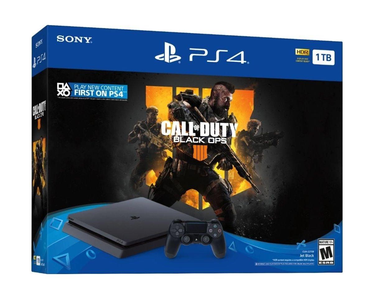 Sony PlayStation 4 Slim 1TB + Call of Duty: Black Ops 4 - PlayStation 4 Game