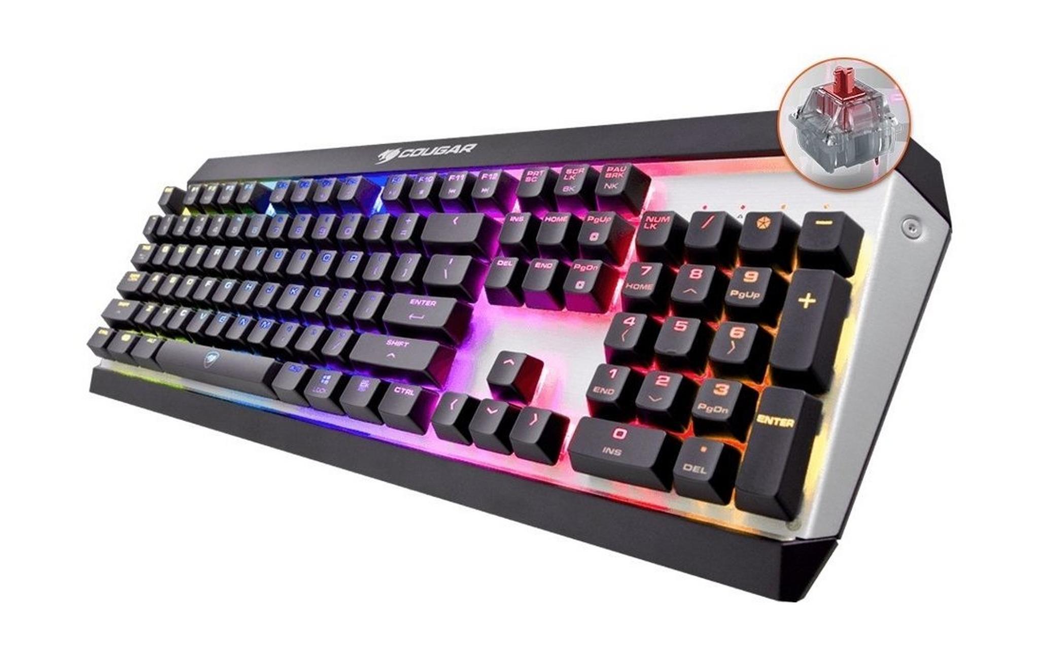 Cougar Attack X3 RGB Mechanical Gaming Keyboard - Cherry MX Red Switches