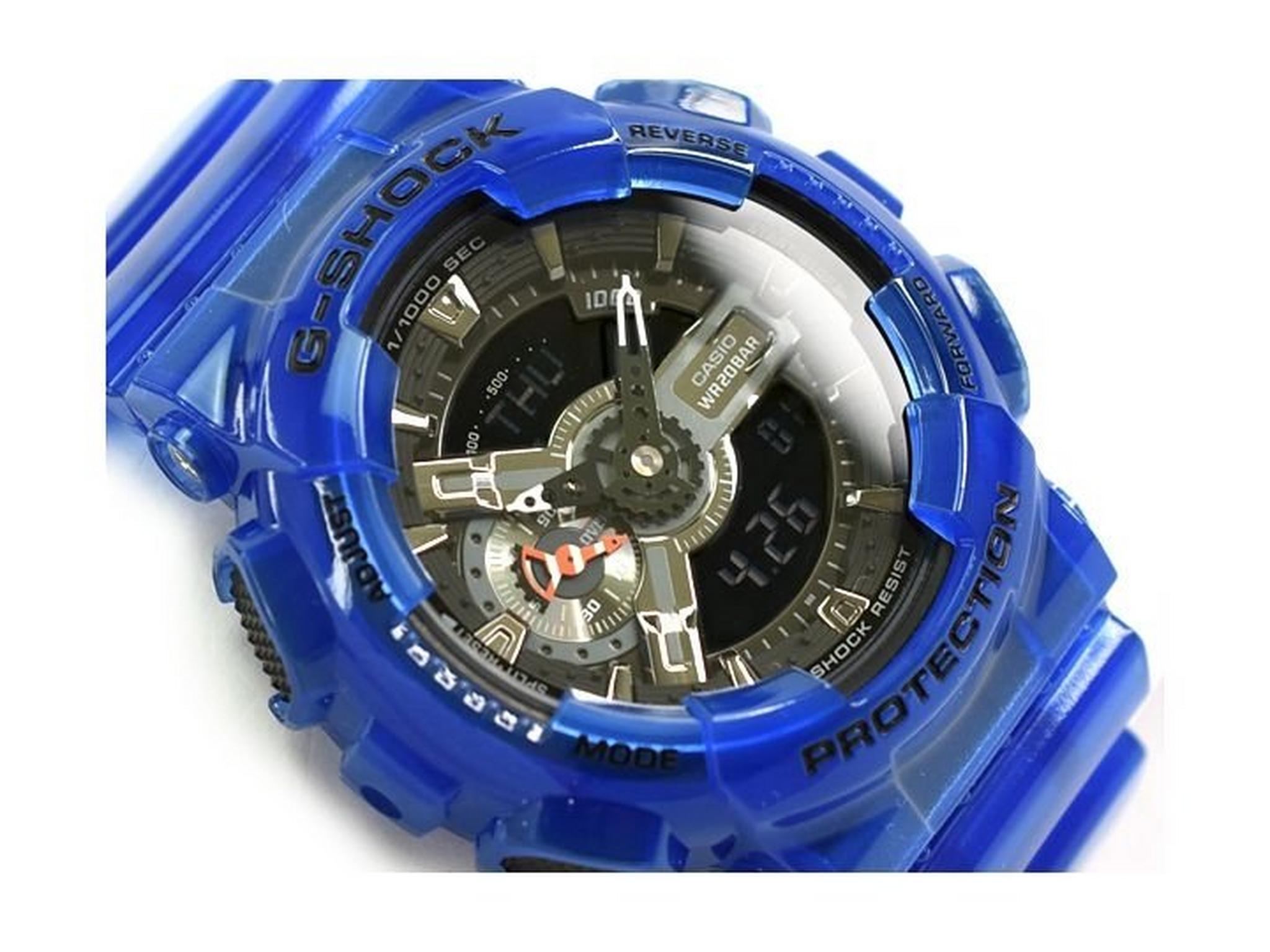 ساعة كاسيو جي شوك الرياضية - أزرق (GA-110CR-2ADR)