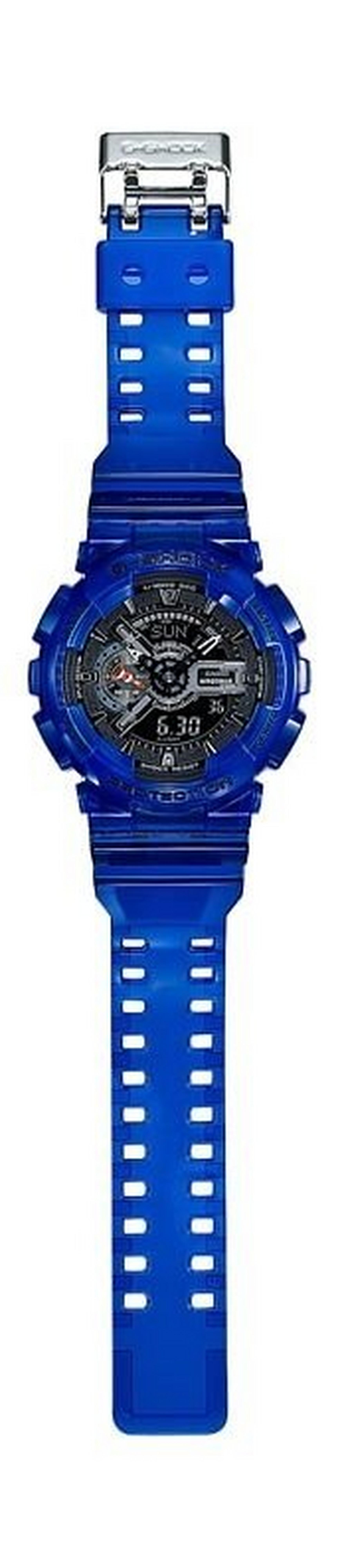 ساعة كاسيو جي شوك الرياضية - أزرق (GA-110CR-2ADR)
