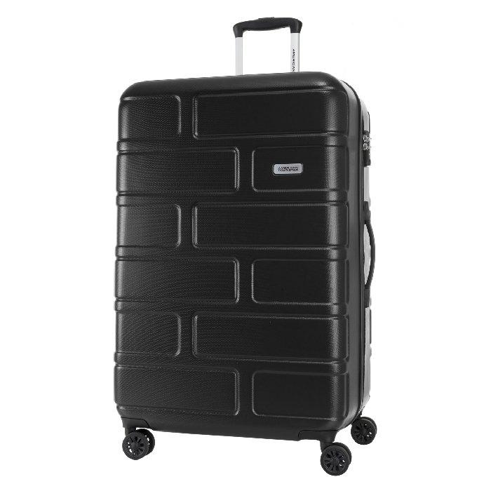 Buy American tourister bricklane hard luggage 80cm, bricklan 80/30 blk - black in Saudi Arabia