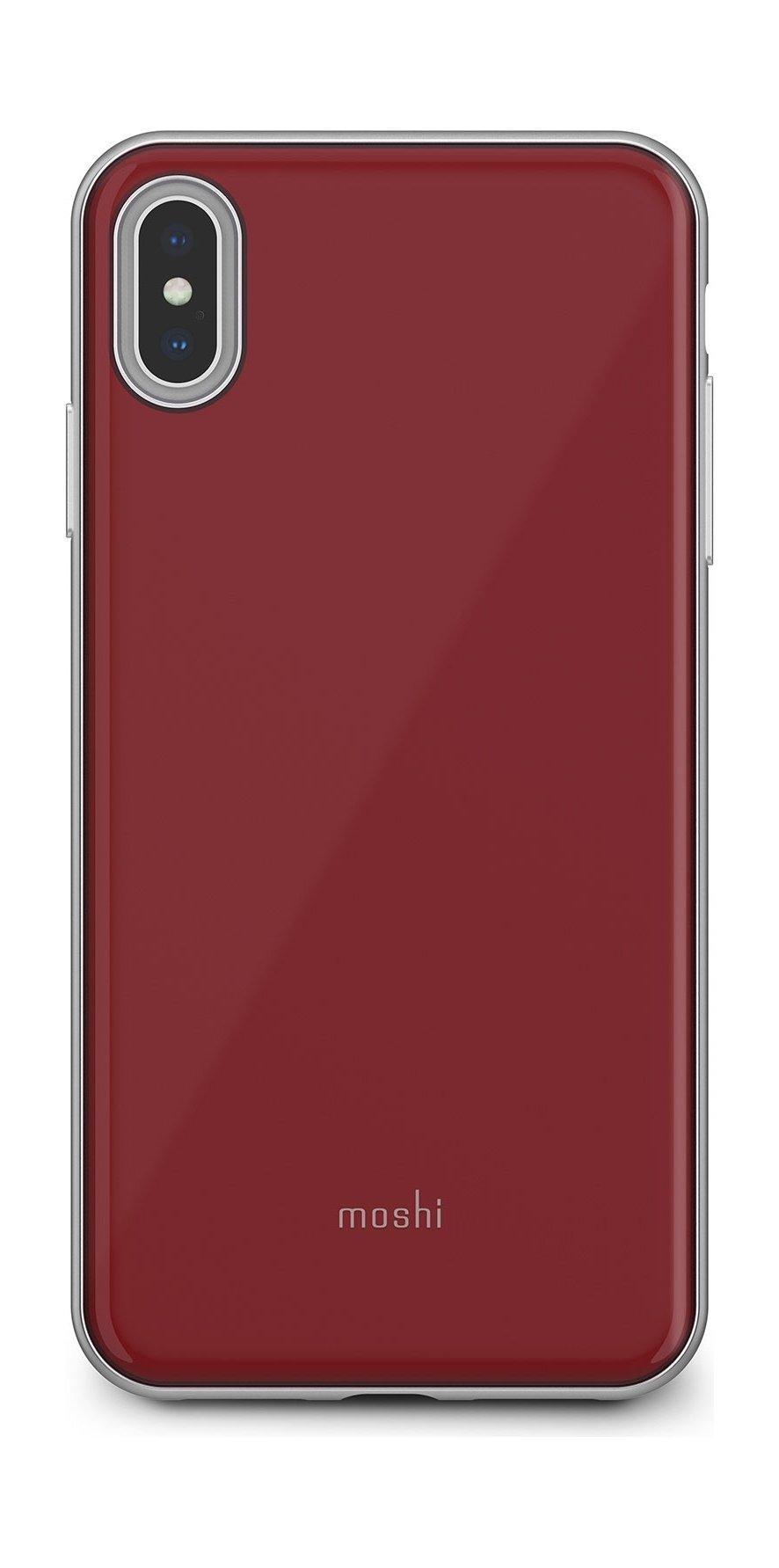 Moshi iGlaze iPhone XS Max Slim Hardshell Case - Merlot Red