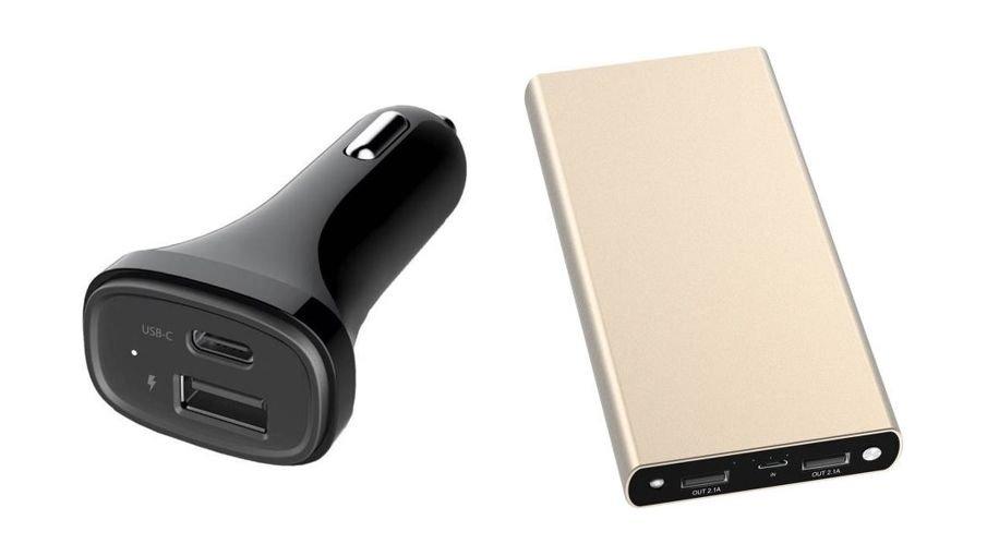 Xcell Car Charger with Type C Port + Xcell 20100Mah Power Bank