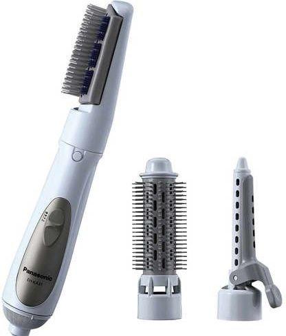 Buy Panasonic 3 in 1 hair styler, 650w, 3 attachments, eh-ka31-w685 - white in Kuwait