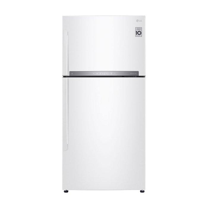 LG 20.9 CFT Top Freezer Refrigerator (LT22HBHWLN) White Xcite Kuwait