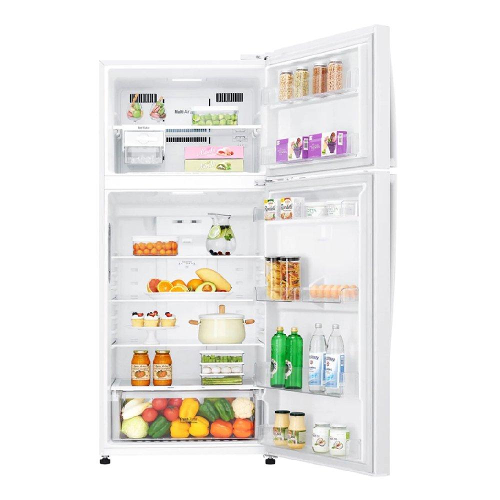 LG Top Freezer Refrigerator 20.9 Cu. Ft. White Xcite KSA