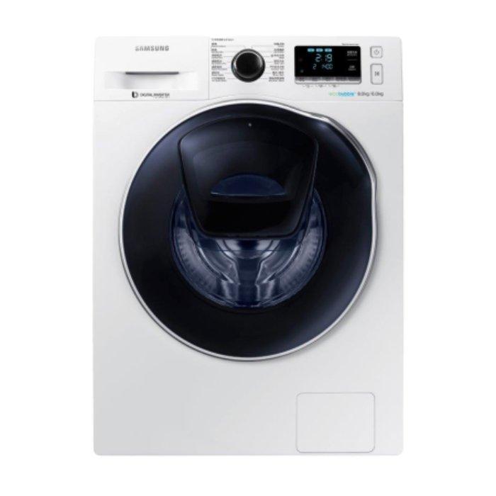 Samsung 8/6 Kg FrontLoad Washer Dryer (WD80K6410OW) Price in Kuwait