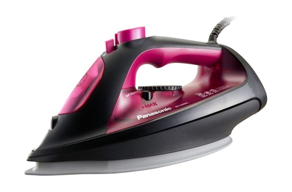 Buy Panasonic  steam iron, 300ml, 2300w, ni-u400cpth - pink/black in Saudi Arabia